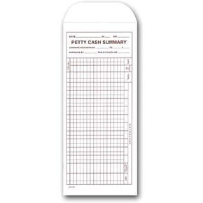 Petty Cash Summary Envelopes (Accounting Form DSA-230) (50 per Pack)