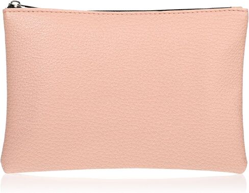 Vegan Coin Purse PU Lychee Pattern Zipper Coin Wallet Portable Coin Bag for Women Man Change Purse(light brown) in Saudi Arabia