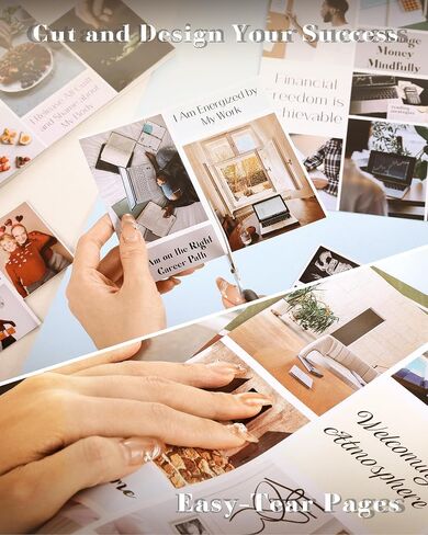 كتاب لوحة الرؤية - أكثر من 850 صورة واقتباسات من لوحة الرؤية المصنفة لتصور أحلامك وأهداف حياتك، ومستلزمات لوحة الرؤية للقصاصات الفنية والكتاب المجمع in Saudi Arabia