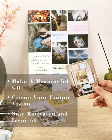 كتاب لوحة الرؤية - أكثر من 850 صورة واقتباسات من لوحة الرؤية المصنفة لتصور أحلامك وأهداف حياتك، ومستلزمات لوحة الرؤية للقصاصات الفنية والكتاب المجمع in Saudi Arabia