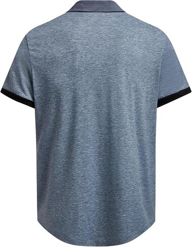 Hardaddy Men's Casual Polo Shirt with Pocket Contrast Color Short Sleeve Business Work Shirts Summer Tees Top Shirt in Kuwait