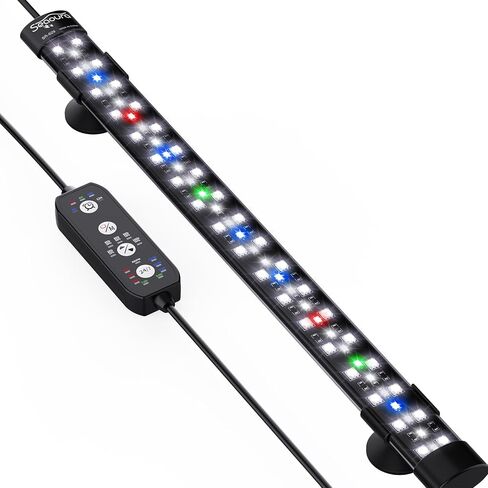 SEAOURA 24/7 Submersible LED Aquarium Light for Plants Fish Tank, 7 Inch in Saudi Arabia