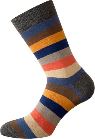 Set of 4 Pairs of Men's Mid-Calf Socks, Soft and Stylish - Made in Italy One Size in Saudi Arabia
