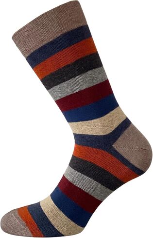 Set of 4 Pairs of Men's Mid-Calf Socks, Soft and Stylish - Made in Italy One Size in Saudi Arabia