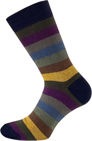 Set of 4 Pairs of Men's Mid-Calf Socks, Soft and Stylish - Made in Italy One Size in Saudi Arabia