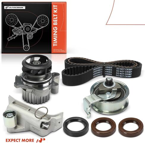 A-Premium Engine Timing Belt Kit with Water Pump Compatible with Volkswagen Jetta Beetle 2000-2005, Passat 2000-2001, Golf 2000-2006 & Audi A4/A4 Quattro 2001-2001, TT/TT Quattro 2000-2006 - 1.8L in Saudi Arabia