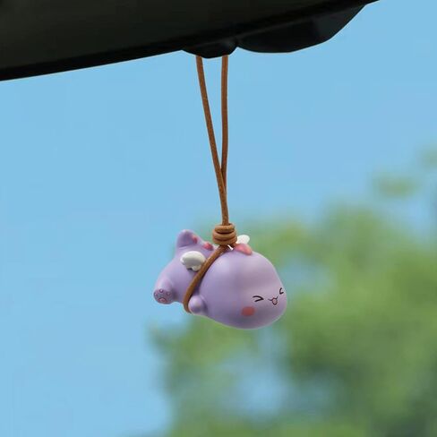 Swinging Dinosaur Car Hanging Ornament for Rear View Mirror, Cute Car Decor Accessories Interior, Car Pendant Dinosaur Hanging Swing(Green) in Saudi Arabia