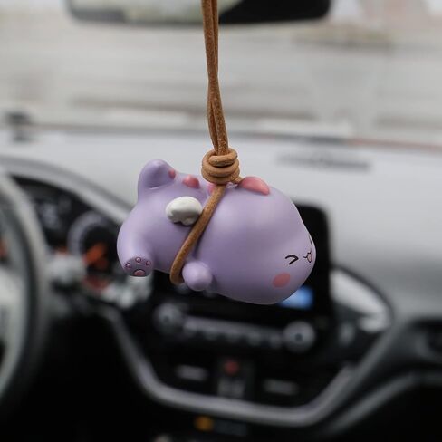 Swinging Dinosaur Car Hanging Ornament for Rear View Mirror, Cute Car Decor Accessories Interior, Car Pendant Dinosaur Hanging Swing(Green) in Saudi Arabia