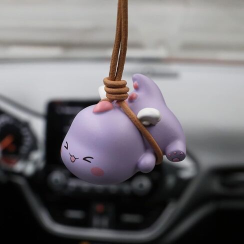 Swinging Dinosaur Car Hanging Ornament for Rear View Mirror, Cute Car Decor Accessories Interior, Car Pendant Dinosaur Hanging Swing(Green) in Saudi Arabia