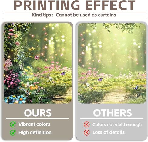 7x5ft Enchanted Forest Photography Backdrop Fairy Garden Banner | Fairytale Magic Wonderland Flowers Princess Background, Kids Girls Party Decoration, Spring Photo Props, Polyester Fabric in Saudi Arabia