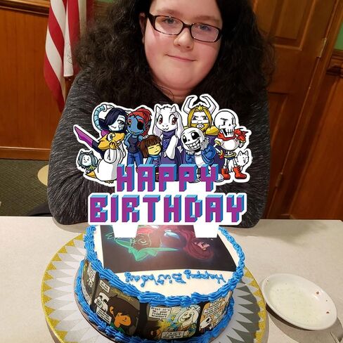 37PCS Undertale Cake Decoration,Undertale Cake Toppers Themed Cake Decoration Undertale Game Cake Topper Themed Birthday Party Supplies for Boy Girl Cake Decoration in Saudi Arabia