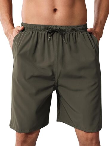Men's Casual Beach Golf Shorts 7 Inch Inseam Work Elastic Waist Drawstring Summer Dress Shorts with Pockets in Saudi Arabia