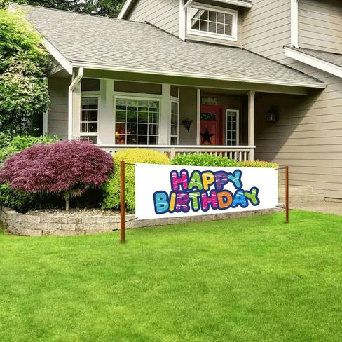 Large Blank Banner Sign, Oxford Cloth White Banner with Hanging Rope for Wall Sign, DIY Painting Writing Banner Flag Indoor Outdoor Display, Anniversary Birthday Party Decoration DIY Banner for Business Office Easy to Hang (180x90cm / 71x35in) in Saudi Arabia