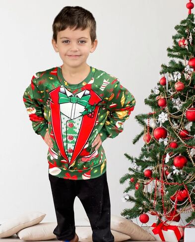 TUONROAD 6-16T Boys Girls Ugly Christmas Sweatshirt Kids Fleece Xmas Sweater Pullover Shirts for Teens in Kuwait