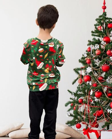 TUONROAD 6-16T Boys Girls Ugly Christmas Sweatshirt Kids Fleece Xmas Sweater Pullover Shirts for Teens in Kuwait