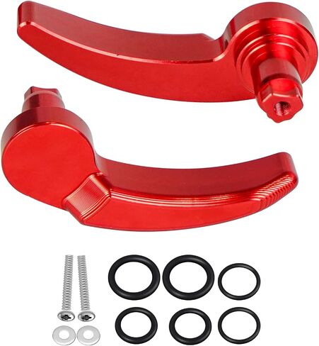 Motorcycle Saddlebag Latch Kit Saddle Bag Lifter Compatible with Harley Davidson Touring Street Glide, Electra Glide, Road King, Ultra Limited 2014-2021 Red in Kuwait
