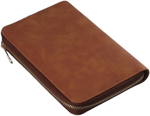 dohobby A6 Leather Budget Binder Cash Envelopes, Money Saving Cash Notebook with Zipper 6 Rings Refillable Money Wallet in Saudi Arabia