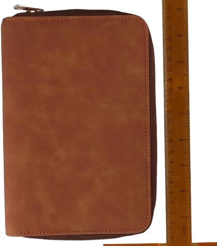 dohobby A6 Leather Budget Binder Cash Envelopes, Money Saving Cash Notebook with Zipper 6 Rings Refillable Money Wallet in Saudi Arabia