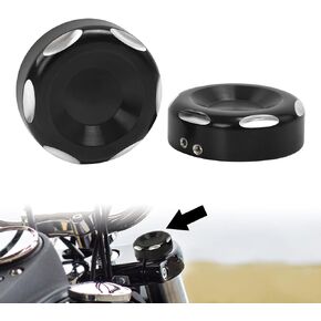 أغطية جذعية الشوكة العلوية من WOWTK لـ Harley Softail Standard وStreet Bob وLow Rider 2018-2021، Dyna Fat Bob Low Rider 2011-2021، Sportster XL1200 XL883 2014-2021، أسود