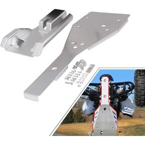 NIXFACE Full Chassis Glide & Swing Arm Skid Plate Gaurd Combo Fit for Yamaha Raptor 700 700R 2006-2012 ATV