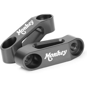 Mokiton Rearview Mirror Risers Extenders Adapter Kit For Honda Monkey 125M 125MA 125 2019-2023 Motorcycle Accessories Brackets (red)