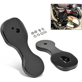 HIYOYO One Pair Motorcycle Spare Mirror Bracket Adapter Rear View Mirror Spare Relocator Mount Relocation Kit for Harley Touring Street Glide CVO Bagger with Batwing Fairings 2014-2023