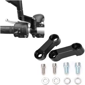 Motorcycle Mirror Extenders, Motorcycle Rearview Mirror Adapter, Aluminum Alloy Mirror Adapter, Motorcycle Mirror Mount Riser Extender for M10 or M8 Mounting Apertures Motorcycles