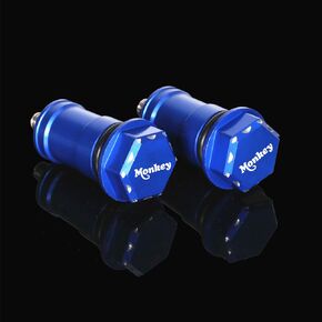 CNC 3D Hex Seat Bolts Seat Screws Frame Cap Compatible with Monkey 125 2018-2023 (Red)