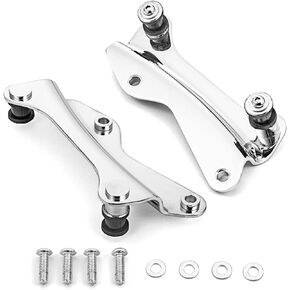 4 Point Docking Hardware Kit Chrome Tour Pack Backrest Docking Compatible with 2014-2024 Harley Touring Road King Street Road Electra Glide