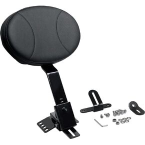SWESGI Adjustable Driver Backrest for Harley Davidson, Motorcycle Rider Backrest Fit for Touring Street Glide Road King Road Glide Electra Glide 1997-2023, Black