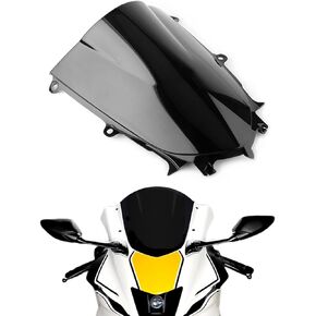 Windshield Fit for Yamaha YZF R6 2017 2018 2019 R7 2021 2022 Motorcycle Windscreen Wind Deflector - Black