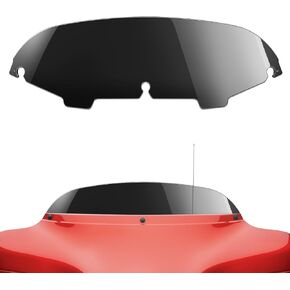 Amazicha 5" Windshield Windscreen Wind Splitter Black 96-13 Fit for Harley Touring Electra Street Glide and Trike 1996-2013