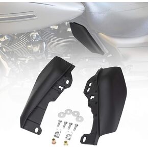 KIWI MASTER New Mid-Frame Air Heat Shield Deflectors Compatible for 2009-2024 Harley Touring/Trick Electra/Street/Tri/Road Glide King CVO, Matte Black