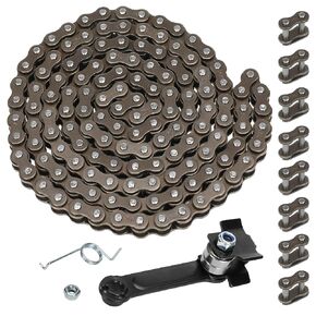 GREHUA 25H Chain 132 Link Drive Chain Tensioner with Master Link for Razor MX500 MX650 Dirt Rocket RSF650 SX650 SX500 SX350 Mcgrath Electric Motocross Dirt Bike XRF500 Mini Moto Motorcycle Heavy Duty