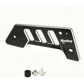 3D CNC Chain Guard Cover Rear Hell Cover Protection Compatible with MONKEY 125 2019-2024 (BLACK)