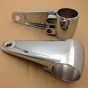 SMT-Black billet Aluminum Headlight Fork Mounting Brackets Compatible With 35mm 39mm 41mm Forks [B00RUEAHD4]