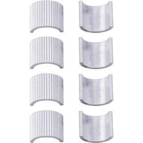 8pcs Handlebar Shim 7/8" Handlebars to 1" Motorcycle Handle Bar Spacer Conversion Shims with Handlebar Mounts Risers Clamp Conversion Shims Reducer Spacers
