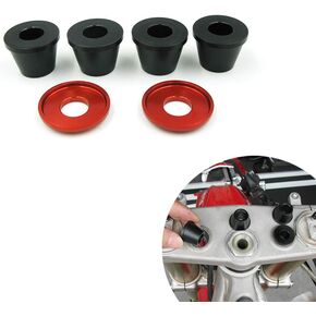 OUDIMO Motorcycle Handlebar Clamp Mount Bushings Cone For KXF CRF YZF RM Dirt Pit Bike Motorbikes Handle Bar Riser Bushing Kit (Red)
