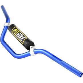 RUTU 7/8" Dirt bike Handlebars with Foam Pad - Motorcycle Handlebars Compatible with CRF YZF KXF, KLX, RMZ, DRZ Pit Dirt Bikes, ATVs, Quad - 6061-T6 Aluminum Handlebar with Heat Treatment HRC16 Black