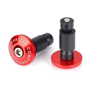 Goldfire Motorcycle 7/8'' Handle Bar End Weights Handlebar Grips Cap Anti Vibration Silder Plug Fits for Yamaha Kawasaki Dirt Bike (Black)