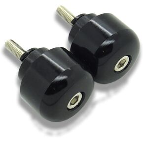 [GT-Speed] Compatible/Replacement for Black CNC Motorcycle Bar Ends 7/8" Handlebar Grips Plugs Cap, Fits Honda (Read Product Description for Model & Year Specification)