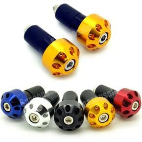 [GT-Speed] Compatible/Replacement for Motorcycle Bar Ends 7/8" Handlebar Grips Plug, Fits Honda Kawasaki Suzuki Yamaha BMW KTM Ducati Triumph (Read Product Description for Model & Year Specification)