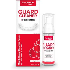 EverSmile Guard Cleaner for Night Guards, Sleep Guards, Mouth Guards, Snore Guards, Sports Guards and Grinding Guards | Cleans & Fights Bad Breath(1 Pack - 25 ml)