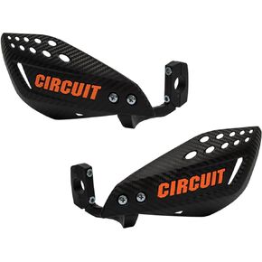 CIRCUIT EQUIPMENT Universal Motorcycle Handguards - High Strength Enduro Motorcycle Handguards Vector for Any Weather - Dirt Bike Handguards with Brackets, Nuts, & Screws