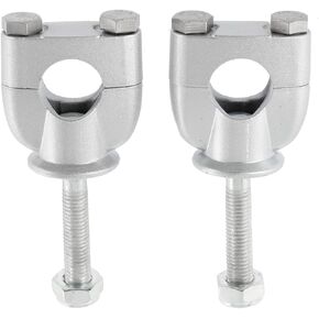 7/8" Universal Motorcycle Handlebar Risers Mount Clamps 4 Pcs, 22mm Chrome Round Bar Clamp, Fit for Dirt Bike ATV Harley Davidson Honda Suzuki Yamaha Kawasaki Sportster Road King Cruisers