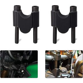RANSOTO 7/8" Handlebar Risers Mount Clamp Handle Bar Riser 30mm Height Compatible with Kawasaki Honda Suzuki ATV Dirt Bike Yamaha MT-07 MT-09