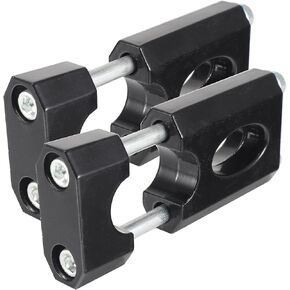 Handlebar Risers,7/8" 22 mm Handlebar Mount Clamp Risers compatible with Razor MX650 Coleman Bt200x Ct200 Mega Moto 80/105 mini bikes SSR 125 Motocycle dirt bikes (black)