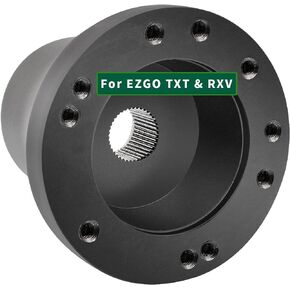 CLUBRALLY Golf Cart Steering Wheel Adapter for EZGO TXT & RXV-Black