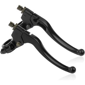 OFBAND Left Clutch Lever + Right Brake Lever,Aluminum Alloy Clutch and Brake Lever Set Fit for 7/8" Handlebar,Folding Brake Levers for 50cc/70cc/110cc/125cc/150cc Motorcycle Dirt Bike