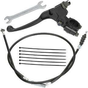 YOXUFA 7/8'' Left Clutch Lever Handle Cable for SSR 50cc 70cc 90cc 110cc 125cc 150cc Apollo RFZ DBX18 TaoTao DB17 DB27 Coolster M-125 Baja X-pro Thumpstar Kayo Xmotos Chinese Pit Dirt Bike Parts Black